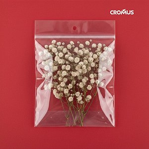 Saco Adesivado com Furo - 12x18cm - 100 unidades - Cromus Embalagens