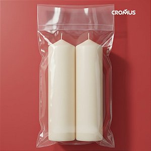 Saco Adesivado sem Furo - 25x35cm - 100 unidades - Cromus Embalagens