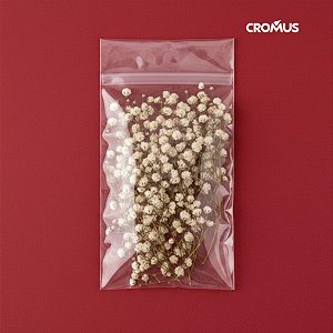 Saco Adesivado sem Furo - 6,5x13cm - 100 unidades - Cromus Embalagens