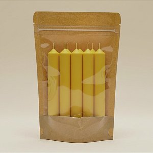 Saco de Papel Kraft Frente Transparente Stand Up Pouch Zip 15x22x4cm - Hermético e Impermeável Dentro e Fora - 50 un
