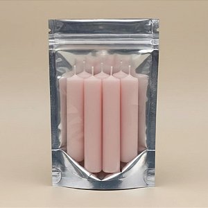 Saquinho Plástico Prata com Frente Transparente Hermético - 17x23cm - 50 unidades - Rizzo