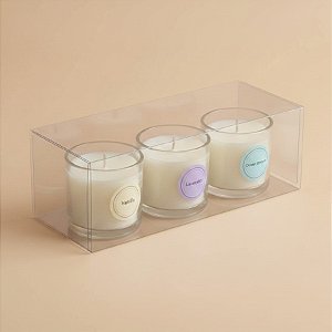 Caixa Transparente de Acetato M13 - 9x4,5x3,5cm - 20 unidades - CAC -