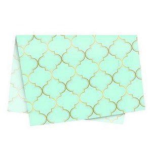 Papel de Seda - 49x69cm - Núria Azul - 10 folhas - Rizzo Embalagens
