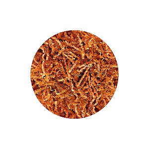 Palha Decorativa de Papel Laranja - 100g - 1 unidade - Rizzo