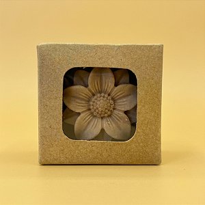 Caixa com Visor VC5 (5cm x 5cm x 4cm) Kraft - 20 unidades - Rizzo