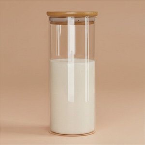 Pote De Vidro Hermético Com Tampa De Bambu - 7x20cm - 530ml - 1 unidade - Rizzo
