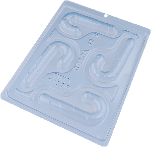 Forma de Acetato Forma Especial - Bengala De Natal 10233 - 01 Unidade - BWB