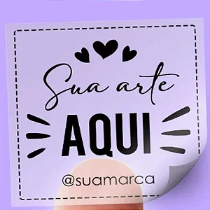 Etiqueta Adesiva Transparente Personalize - 4x6cm - 20 unidades - Rizzo