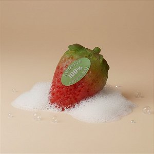 Sabonete Artesanal com Cheiro e Formato de Morango Grande - 5cm - 1 unidade - Rizzo