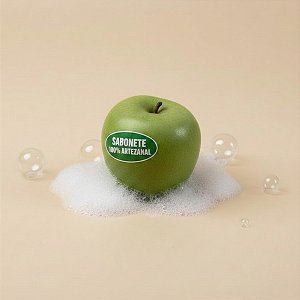 Sabonete Artesanal com Cheiro e Formato de Mini Maçã Verde - 3cm - 1 unidade - Rizzo