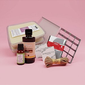 Kit Para Sabonete Em Barra Artesanal Iniciante Com Extrato De Aveia E Óleo Essencial - 1 unidade - Rizzo