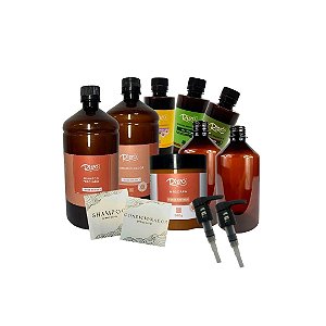 Kit Completo para Cuidados Capilares Artesanais com Extrato Natural  - 1 unidade - Rizzo