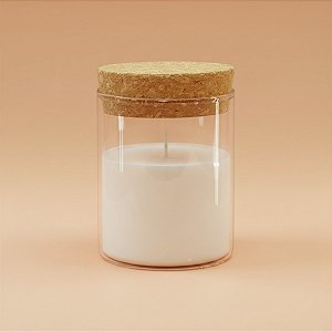 Pote de Vidro Hermético Tampa de Rolha - 6,5x8cm - 200ml - 1 unidade - Rizzo