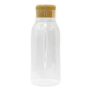 Pote de Vidro com Tampa de Rolha - 21x8cm  - 900ml - 1 unidade - Rizzo