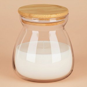 Pote de Vidro Hermético com Tampa de Bambu - 16cm - 1,20l - 1 unidade - Rizzo