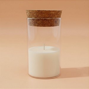 Pote de Vidro com Tampa Rolha - 5x8cm - 120ml - 1 unidade - Rizzo