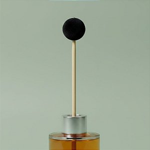 Palito Para Aromatizador - Bola De Veludo Preto - 25cm - 1 unidade - Rizzo