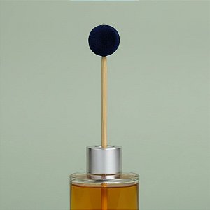 Palito Para Aromatizador - Bola Veludo Azul Marinho - 25cm - 1 unidade - Rizzo