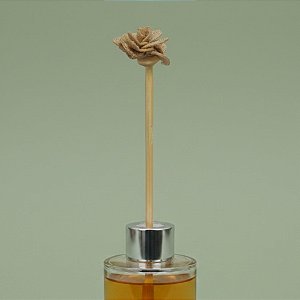 Palito Para Aromatizador - Flor De Tecido Bege - 25cm - 1 unidade - Rizzo