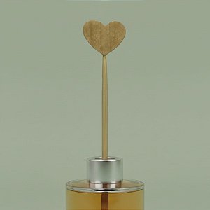 Palito Para Aromatizador - Coração De Madeira - 25cm - 1 unidade - Rizzo