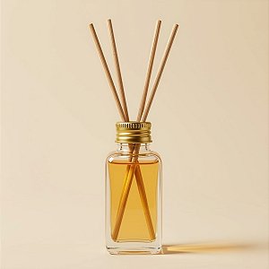 Frasco Quadrado com Vareta para Aromatizador - 42 mL - 10 unidades - Rizzo