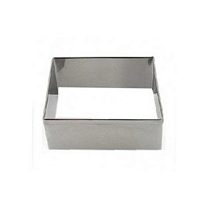 Cortador Aro Quadrado 3x3x4cm -1 Unidade - Ref:2037 - RR Cortadores - Rizzo