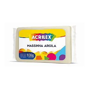 CAIXA MASSINHA ARGILA ACRILEX - 6 PCT 100 GRAMAS CADA