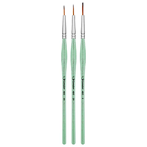 Conjunto Pincel  Ergonomico Filete - liner - Condor 4005