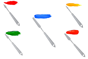 Espatula Plastica Pintura Artistica Condor Tela Painel