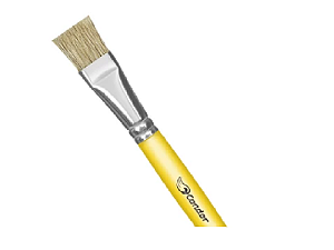 Pincel Escolar 115 Condor Cerda Branca Natural Cabo Longo