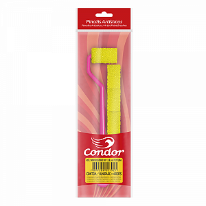 Rolinho De Pintura Condor 981 Textura 3.5 Cm C/ 4 Refil