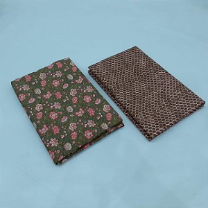 Tecido 100% Algodão 02 Recorte Florido de 50x70 cm - KT050