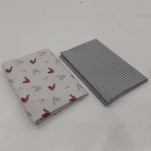 Tecido 100% Algodão 02 Recorte Florido de 50x70 cm - KT017