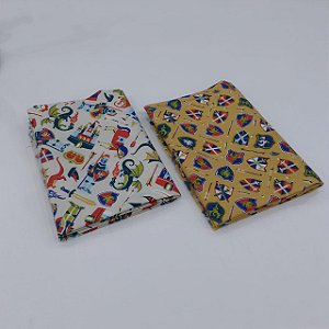 Tecido 100% Algodão 02 Recorte Florido de 50x70 cm - KT007