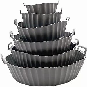 KIT FORRO SILICONE ANTIADERENTE AIRFRYER - KIT C/6
