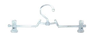 CABIDE ACRÍLICO BOUTIQUE GIRATÓRIO SAIA GROSSO COM PRESILHA TRANSPARENTE - PCT C/ 12