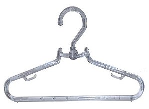 CABIDE ACRÍLICO BOUTIQUE GIRATÓRIO INFANTIL TRANSPARENTE - PCT C/ 200