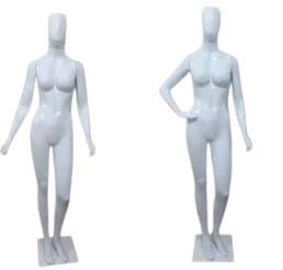 MANEQUIM DE PLÁSTICO FEMININO BRANCO POSE MARIA 3 BRAÇOS - SEM BASE