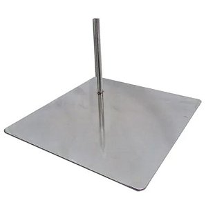 BASE PARA MANEQUIM DE 01 PINO - CROMADA