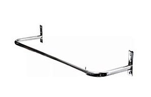 ARARA DE PAREDE RETA CROMADA - 1.20MT