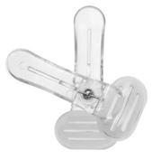 PRESILHA ACRÍLICA REFORÇADA COM SILICONE TRANSPARENTE - PCT C/50