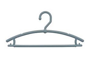 CABIDE PLÁSTICO BOUTIQUE FECHADO CINZA - PCT C/100