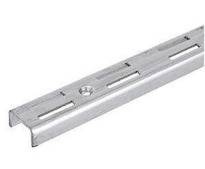 TRILHO DUPLO CROMADO - 2.00MT