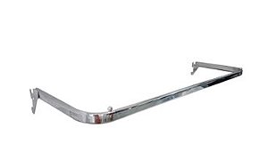 ARARA DE CREMALHEIRA CROMADA TUBO OBLONGO - 0.60CM