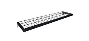 ARARA PRATELEIRA DE CREMALHEIRA PRETA - 1.50MT