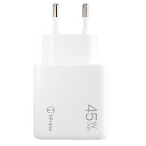 Carregador GaN HPrime Pulse45 – 45W de Potência 2 saídas para Smartphones Tablets