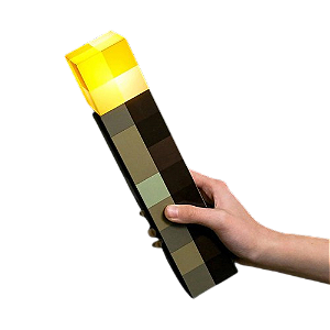 Luminária Tocha Minecraft Brownstone - Games