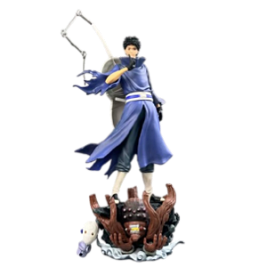 Naruto Uchiha com Jujutsu Kaisen - Escultura de Mesa Gigante de Anime