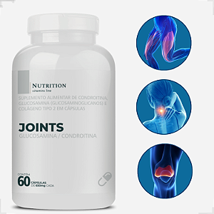 Joints com Colágeno Tipo2 60 Cápsulas Sabor Sem Sabor