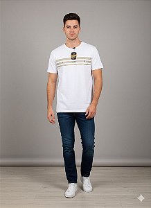 Camiseta Masculina TXC Listras Malha Egípcia Premium